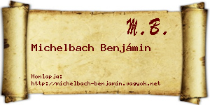 Michelbach Benjámin névjegykártya